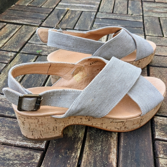 Garnet Hill wedge sandals EU 37 in excellent used condition - Picture 6 of 11